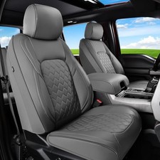 Gray Seat Covers for Chevy Silverado/GMC Sierra Front Seat Covers 2007-2026