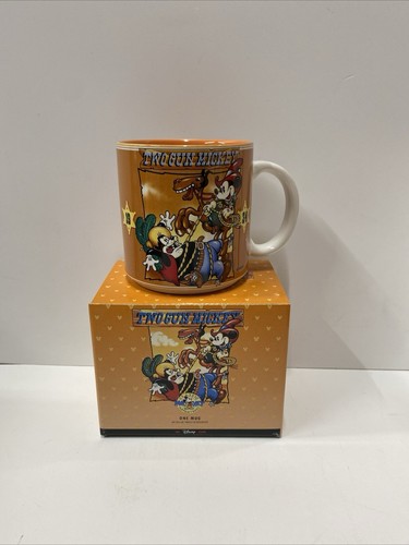 Disneys Two Gun Mickey Coffee Mug New In Original Box