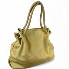 Furla Carmen Tote Bag Soft Supple Leather in Cream