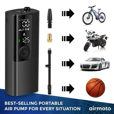 #ad Airmoto Tire Inflator Portable Air Compressor Cordless Air Pump for Car Tires $54.99