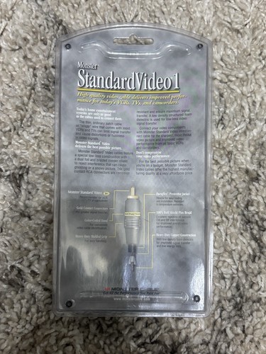 Monster RF Kabel SV1 Standard Video 1 F-Pin Anschluss 1,5 Meter werkseitig versiegelt - Bild 2 von 2