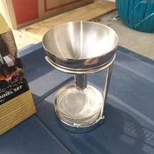 Epicureanist Wine Aerating Funnel Set Stainless Steel 1b6