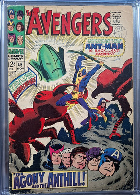 Avengers # 46. Ant-Man Issue -1st App. of  Whirlwind Marvel 1967 VG+