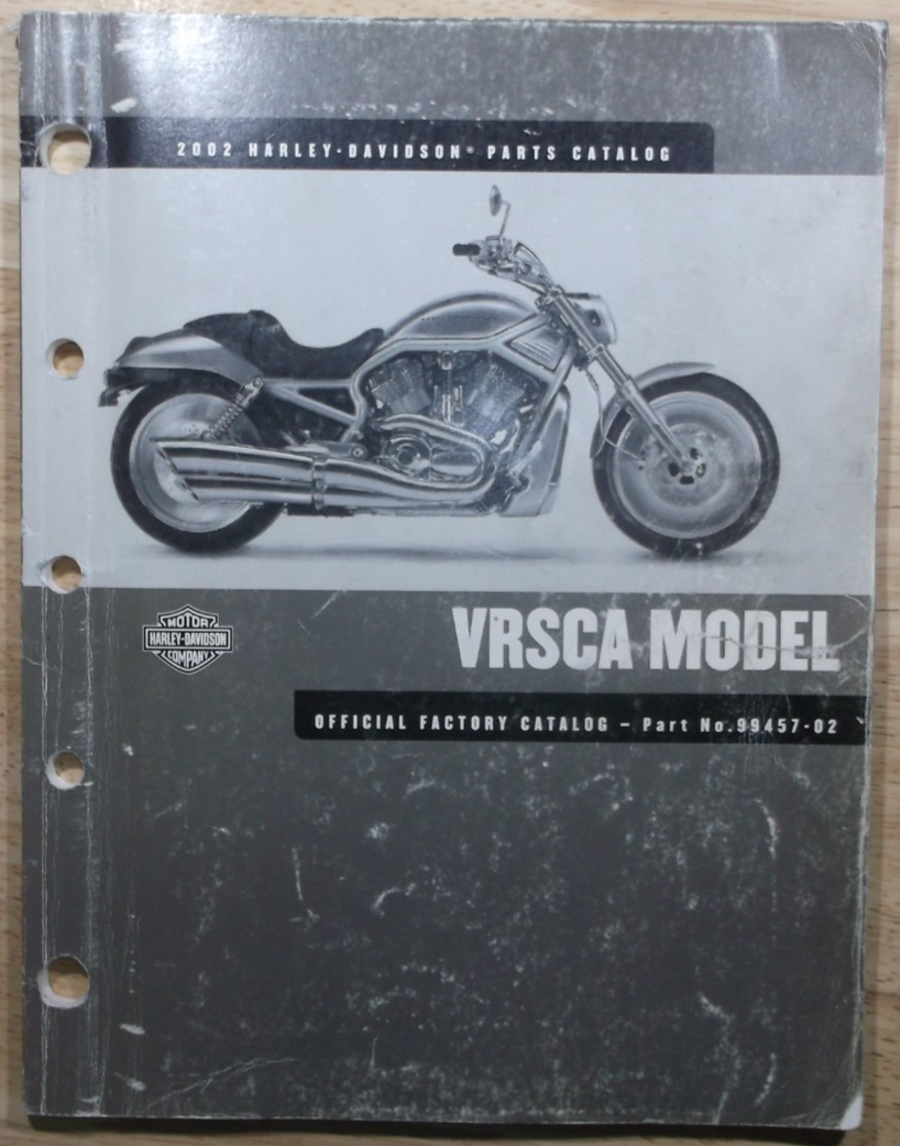 2002 HARLEY DAVIDSON V-ROD VRSCA PARTS MANUAL BOOK CATALOG 99457