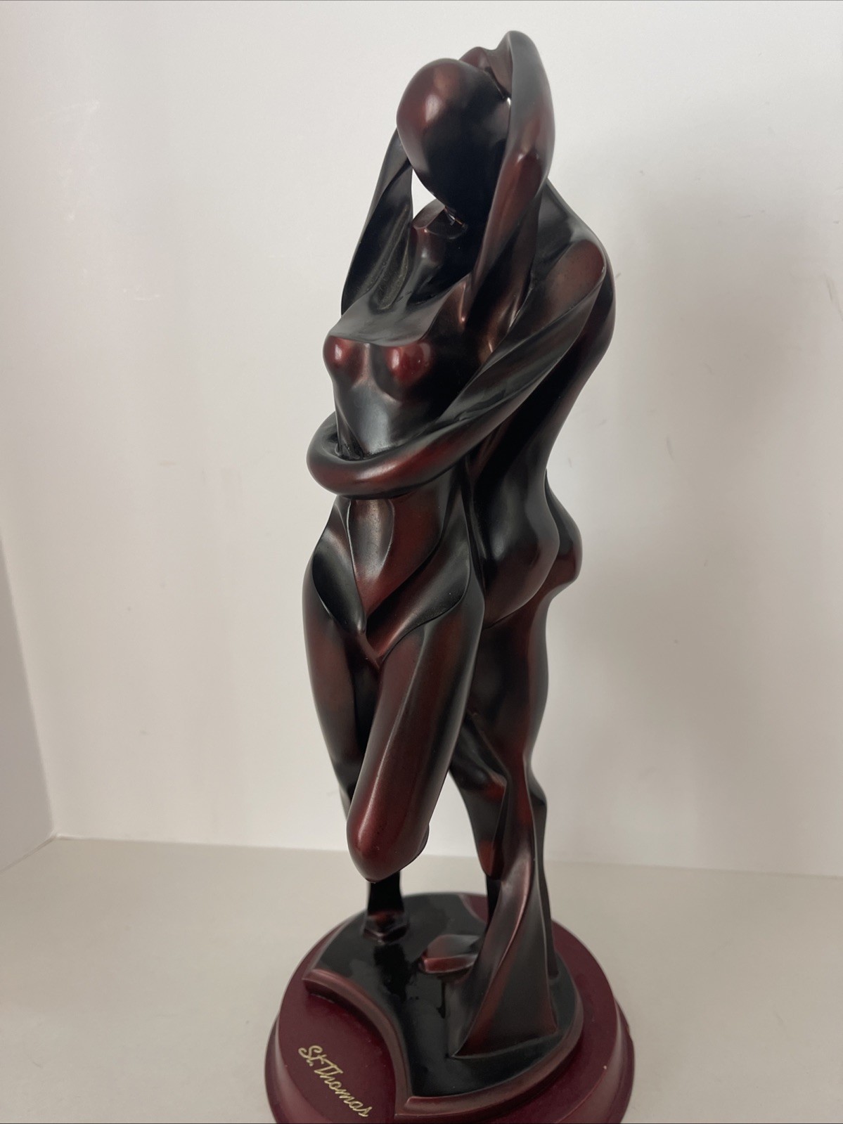 Herco Embracing Couple Dancing Art Sculpture Figurine Resin 12.5” St. Thomas