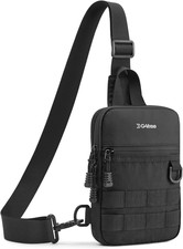 Small Crossbody Sling Bag, Mini Tactical Chest Bag Waterproof EDC Shoulder Bag f