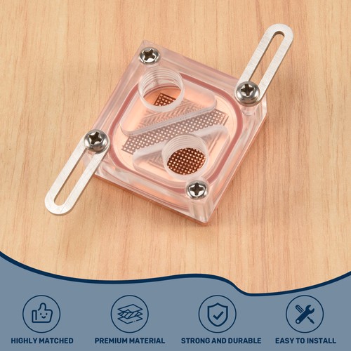 2X(Chipset Waterblock Computer Water Cooling Acrylic Transparent General6359 - Afbeelding 4 van 7
