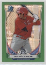 2014 Bowman Chrome Prospects Green Refractor 51/75 Breyvic Valera #BCP69 1b8