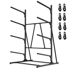 Kayak Storage Rack, Heavy Duty Freestanding Kayak Rack for Garage and Outdoor...