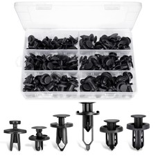 102pcs Bumper Push Fasteners Rivet Clips Kit 6.3 10mm Auto Panel Retainers