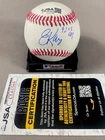 LOS ANGELES DODGERS- ERIC KARROS AUTOGRAPH ROLB BASEBALL ROY 92 JSA CL61568