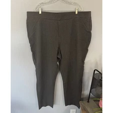 CJ Banks Signature Slimming Gray Pull On Pants Plus Size 3X Spandex Blend