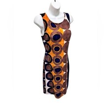 VTG Joseph Ribkoff  60’s Inspired  Sheath Knit Dress Sz 8 Twiggy Style Mod Retro