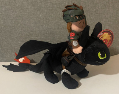Universal Epic How To Train Your Dragon Hiccup Riding Toothless Night Fury  Plush