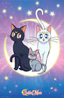 Sailor Moon - Manga / Anime Tv Poster (Cats - Luna, Artemis & Diana) (24" x 36")