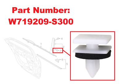 8 PCS B-Pillar Clips – Fits Lincoln Continental Corsair Ford Bronco Escape & More (W719209-S300)