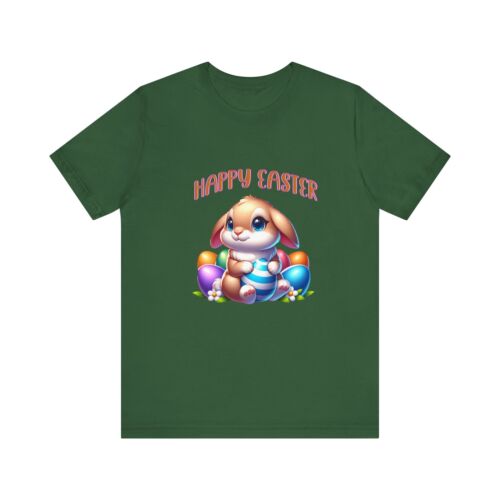 Happy Easter Bunny T-Shirt, Unisex Tee, Spring Celebration Shirt, Cute Easter - Picture 8 of 11