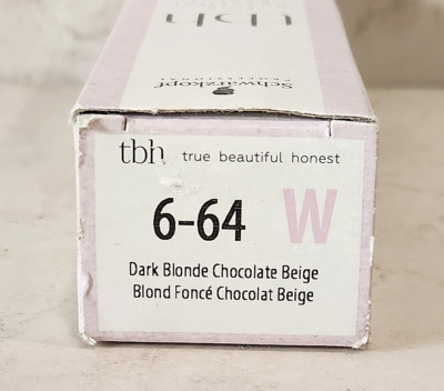 SCHWARZKOPF TBH 6-64 W DARK BLONDE CHOCOLATE BEIGE  TBH Permanent  Color 2.1oz