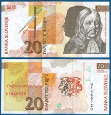 SLOWENIEN / SLOVENIA 20 Tolarjev 1992  UNC  P.12