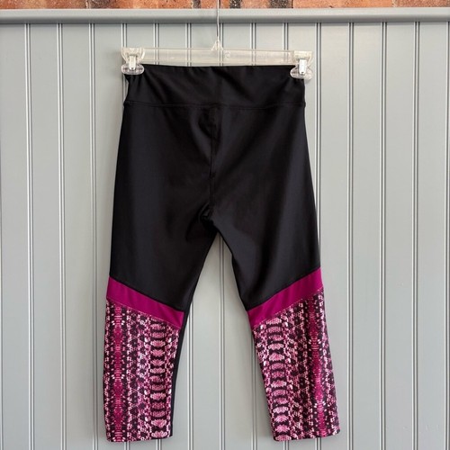 UA Capri-Leggings schwarz lila Kompression Größe M - Bild 3 von 5