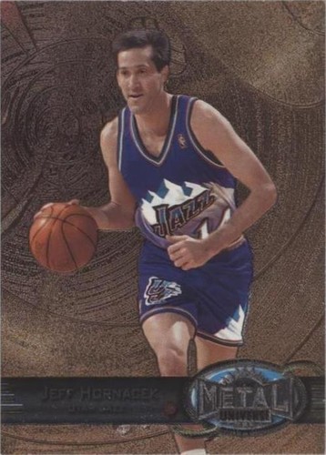 1997 Metal Universe JEFF HORNACEK Basketball card #86 UTAH JAZZ