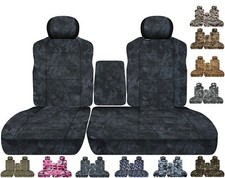 Front Set Seat Covers Fits 95-98 Chevy Ck 1500 Pickup 6040 Seat With Console
