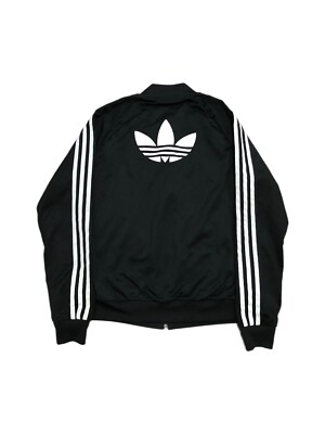 Adidas Trefoil Track Jacket Youth 14 Black | eBay
