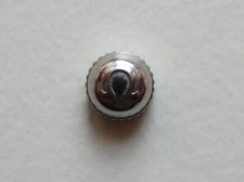 Omega N.O.S. steel diam. 3.4 mm Swiss watch crown "domed" thread size 0.9 mm