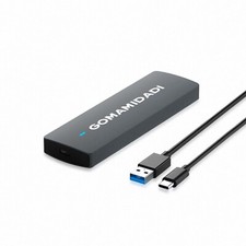 M.2 NVMe/NGFF Dual Protocol SSD Enclosure - 10Gbps USB 3.2 Gen 2 Tool-Free Ex...