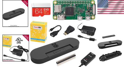 64GB Raspberry Pi Zero W Wireless Starter Kit with Power Supply & Accessories - Afbeelding 2 van 7