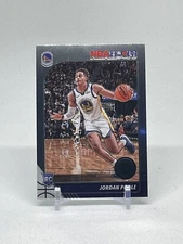 2019-20 NBA Hoops Premium Stock Jordan Poole RC Base #223 Warriors Rookie