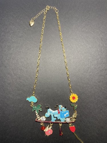 Disney X Betsey Johnson Plutón Perro Mickey Mouse Collar Pájaro Raro Difícil de Encontrar - Imagen 2 de 12