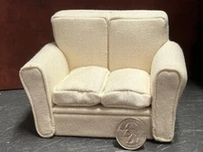 Dollhouse Miniature Living Room Loveseat 1:12 inch scale F201 Dollys Gallery