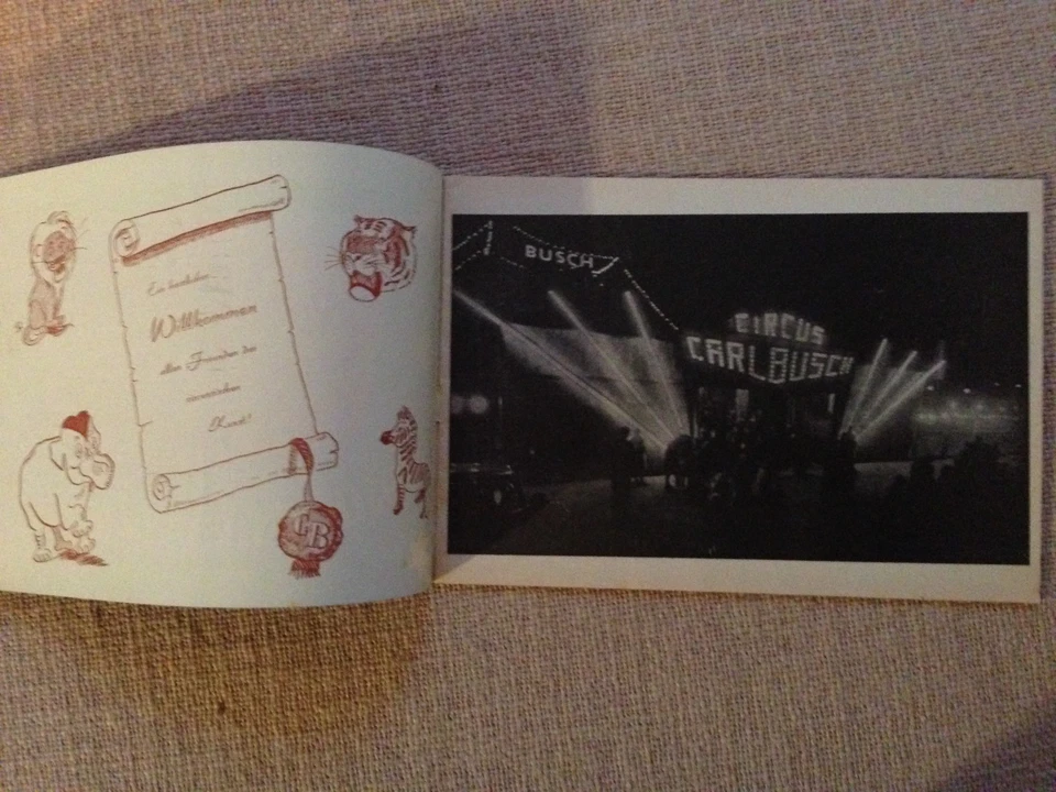 "Programm" Circus Carl Busch 1961 gut erhalten etwas nachgedunkelt selten - Bild 3 von 4