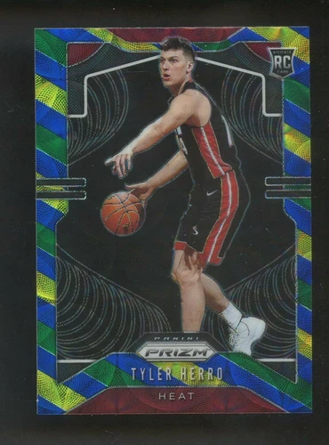 🔥 2019-20 Prizm Choice Tyler Herro HEAT #259 RC Blue Yellow Green  🔥