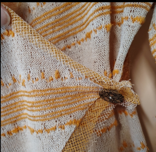 ANAC by Kimi Top Womens Small Art To Wear Asymmetric Mesh Sleeve cardigan top - Picture 4 of 6