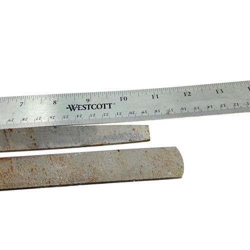 3 Pcs Nicholson Handy File 9, 11 in and Westcott 18" Flexible Ruler Non-Slip - Picture 4 of 9