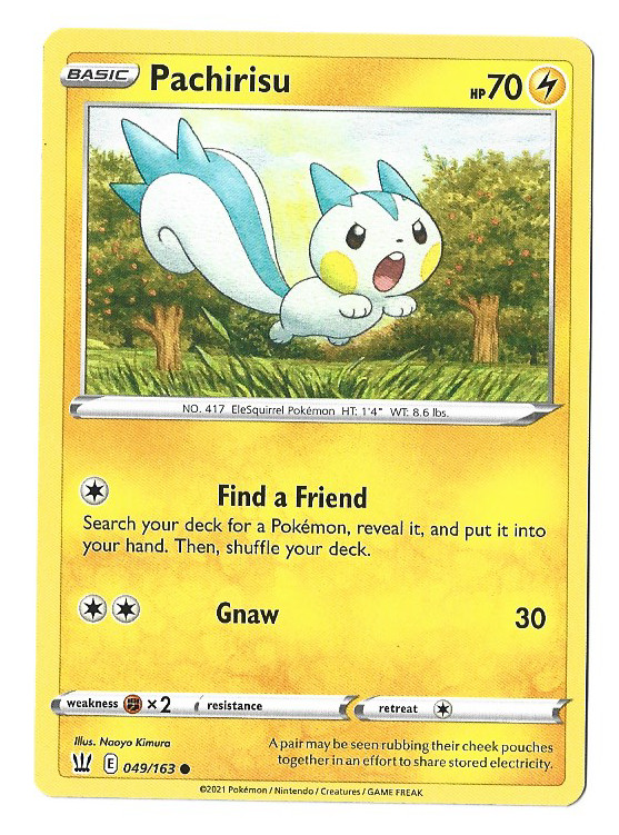 PACHIRISU - 49/163 - Pokemon Sword & Shield - Battle Styles - ( o )