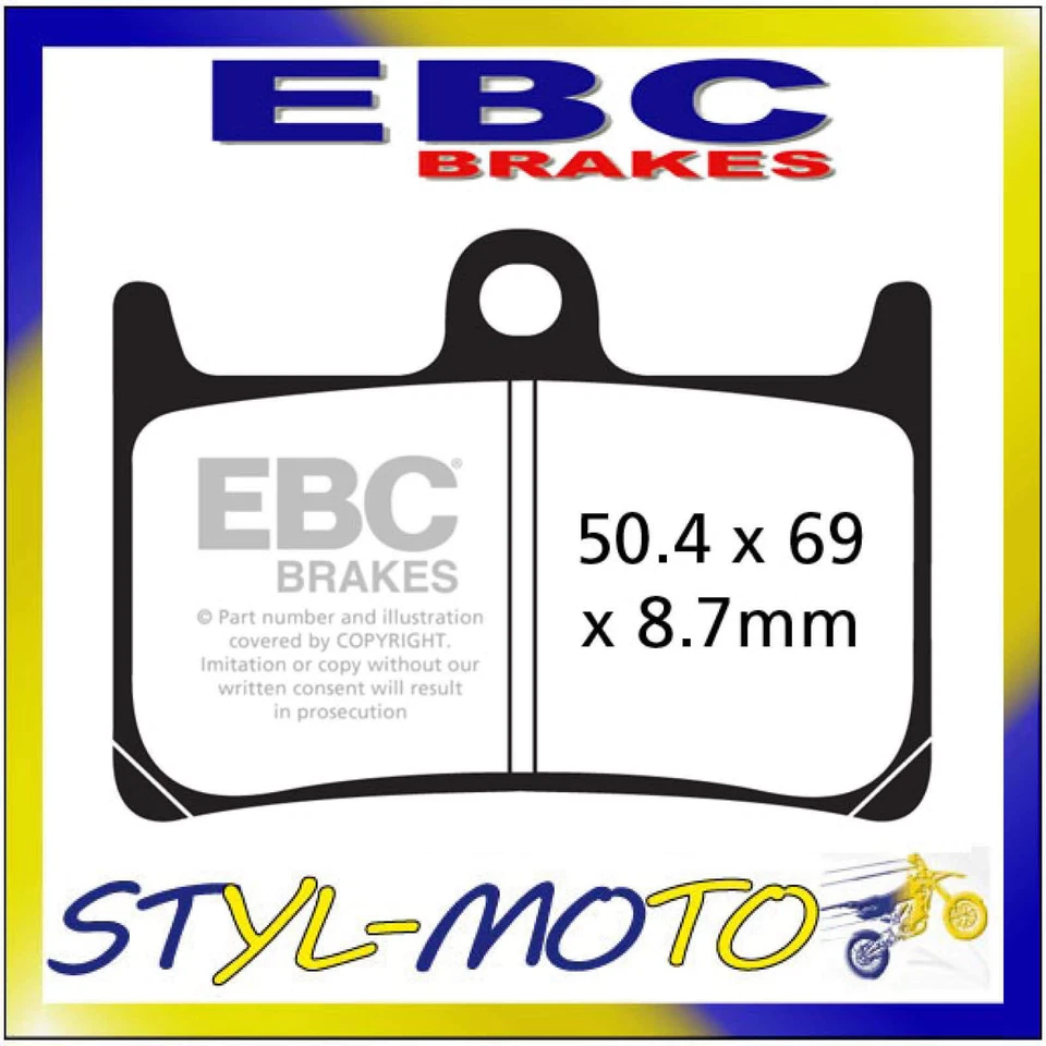 FA380HH Plaquettes Frittées Avant EBC Yamaha 1000 FZ 1 S Fazer 2006-2015 - Photo 1/1