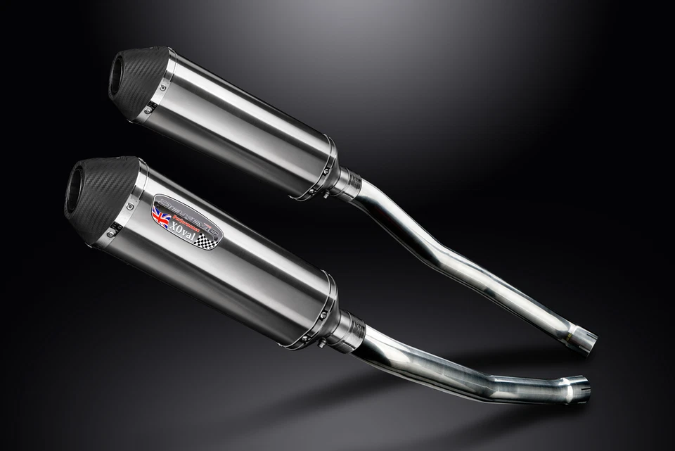 Kawasaki ZX-14 Ninja 2008-2011 Slip On 13.5" XOval Stainless Exhaust Muffler Kit Foto 3 de 4