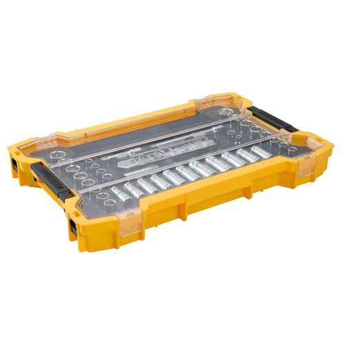 DEWALT Metric/SAE Ratchet/Socket Set 3/8" Drive w/ Toughsystem Tray (37-Piece) - Picture 3 of 7