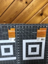 2 Pack Fiskars Self-Healing Cutting Mat 12"X18" 183700-1001 Gray Brand New