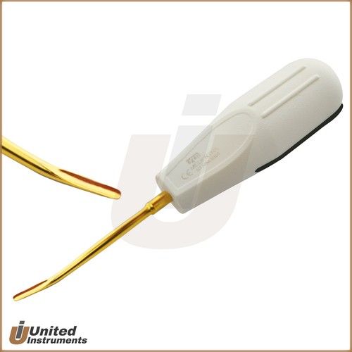 Dental Luxation Root Elevators Set Tooth Extracting Luxating Titanium Gold 8pcs - Picture 4 of 9