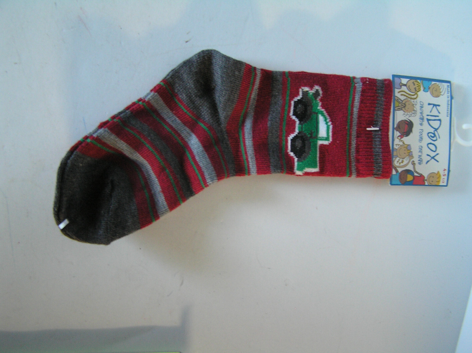 Christmas stocking stuffer kids striped socks with auto theme