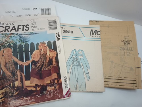 McCall's 755 conejitos de Pascua 27,5 pulgadas ropa patrón de costura nuevo sobre dañado - Imagen 7 de 7