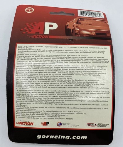 2002 Dale Jarrett #88 UPS Ford Taurus Action 1/64 Nascar confezione sigillata - Foto 7 di 8