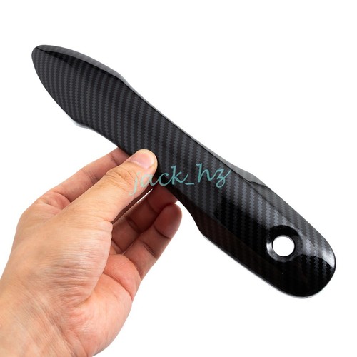 Carbon Fiber Door Handle Cover Style For Toyota Corolla Cross Camry Accessories - Picture 4 of 7