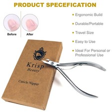 PROFESSIONAL STAINLESS STEEL CUTICLE PUSHER NAIL NIPPER CLIPPER CUTTER TRIMMER