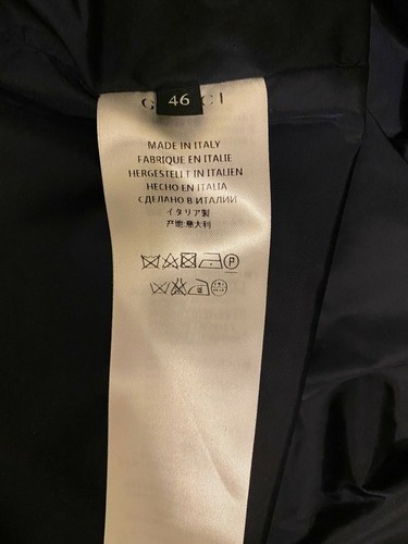 Brand New Men $1,855 Gucci Navy Blouson Caspian Jacket 46 EU Laurent - Picture 5 of 12