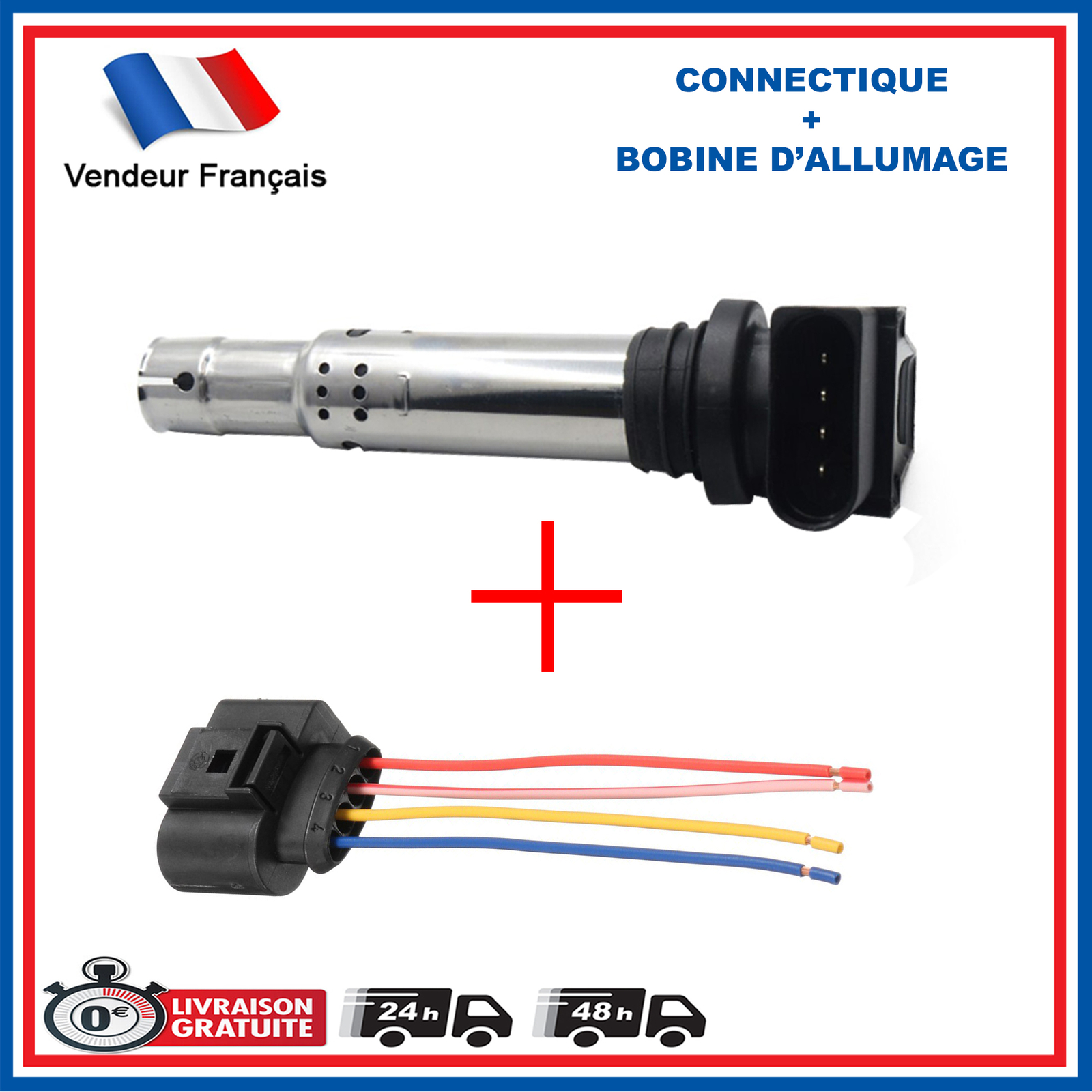 Bobine d'allumage résolvant les ratés moteur sur Seat Skoda et VW 1.6 FSI